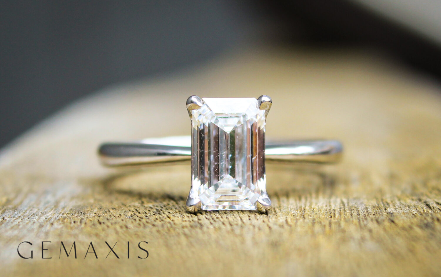 Rectangular Lab-Grown Diamond Ring - Gemaxis